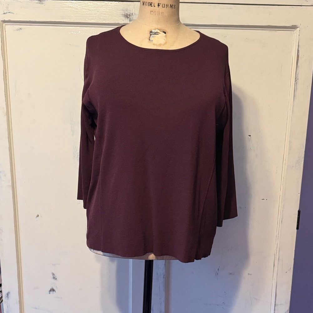 Liz Claiborne Deep Purple Blouse